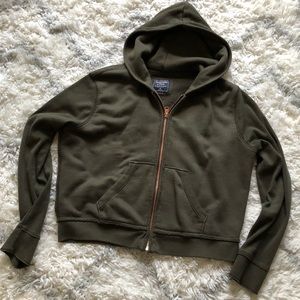 A&F Olive Green Hoodie